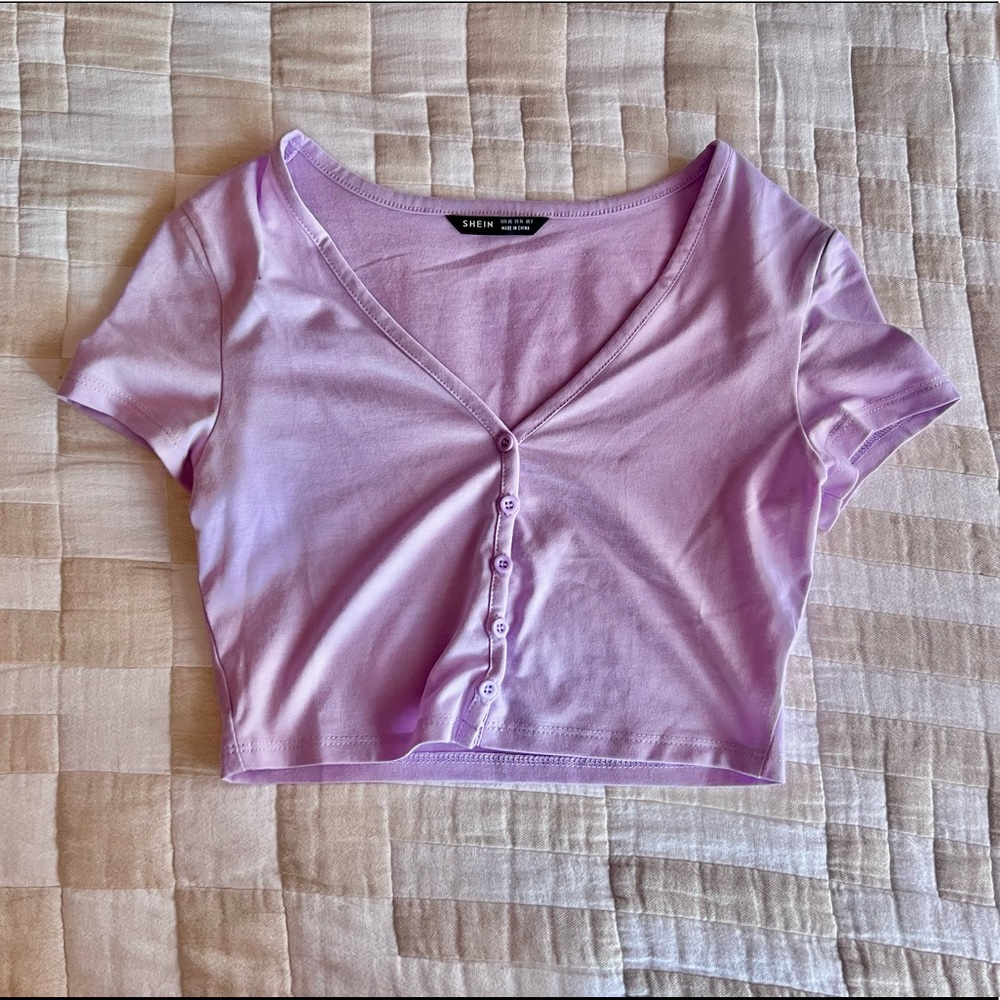 Lilac Crop Top